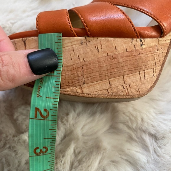 Michael Kors Mercer Coro Platform Leather sandal heels size 7 - Picture 4 of 7